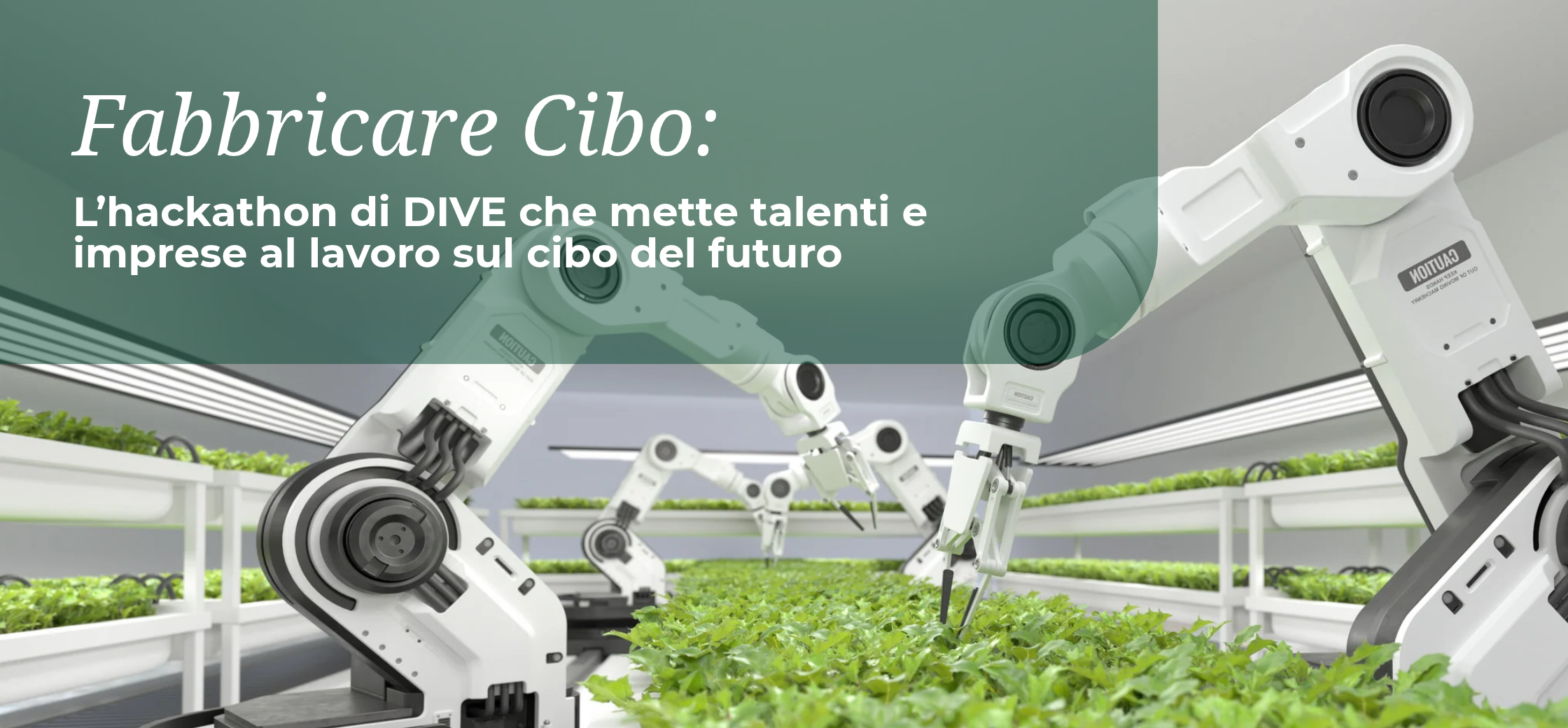 Fabbricare Cibo hackathon agrifood